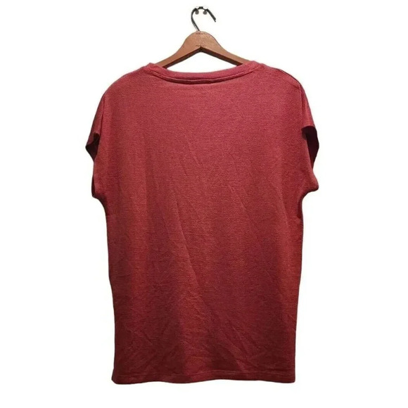 Orvis Womens Coral Color Knit Polyester Blend V-Neck Pullover Tunic Top Size XS - Picture 4 of 8